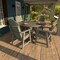 Highwood Usa Hamilton 5pc Round Outdoor Patio Furniture Dining Set AD-DNA48-CGE - alternate 2